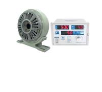 Magnetic Powder Brake With Base Single Hollow Shaft Controller Set 6/12/25/50/100Nm 0.6/1.2/2.5/5/10Kg DC24V 1000RPM For Textile(Hollow-KTC812,100N.m(10kg))