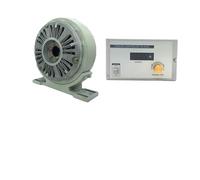 Magnetic Powder Brake With Base Single Hollow Shaft Controller Set 6/12/25/50/100Nm 0.6/1.2/2.5/5/10Kg DC24V 1000RPM For Textile(Hollow-TB-200S,50N.m(5kg))