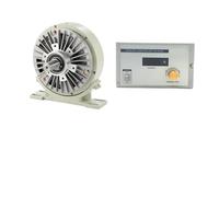 Magnetic Powder Brake With Base Single Hollow Shaft Controller Set 6/12/25/50/100Nm 0.6/1.2/2.5/5/10Kg DC24V 1000RPM For Textile(Single-TB-200S,12N.m(1.2kg))