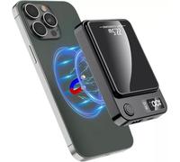 Magnetic Power Bank 10000mAh 22.5W, Fast Charging Portable Charger with LED Display, PD 20W USB-C Battery Pack Compatible with iPhone, Samsung Galaxy, Xiaomi, Qi Devices (Black 01)