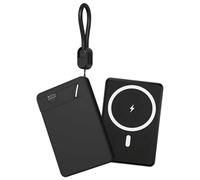 Magnetic Power Bank, 10000mAh Wireless Portable Charger for Mag-safe 15W Fast Charging, Foldable Stand Slim Phone Battery Pack PD/QC with USB-C in&out for iPhone 17/16/15/14/13 Series, Samsung/Xiaomi