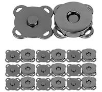 Magnetic Press Studs 1-20set Bags Magnetic Snap Button Fasteners Clasps Buttons Handbag Purse Wallet Craft Bag Parts Mini Adsorption(Gun Black - 18mm,20Set)
