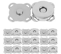Magnetic Press Studs 1-20set Bags Magnetic Snap Button Fasteners Clasps Buttons Handbag Purse Wallet Craft Bag Parts Mini Adsorption(Sliver - 14mm,5Set)