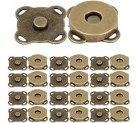 Magnetic Press Studs 1-20set Bags Magnetic Snap Button Fasteners Clasps Buttons Handbag Purse Wallet Craft Bag Parts Mini Adsorption(Bronze - 18mm,5Set)