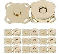 Magnetic Press Studs 1-20set Bags Magnetic Snap Button Fasteners Clasps Buttons Handbag Purse Wallet Craft Bag Parts Mini Adsorption(Gold - 14mm,5Set)