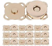 Magnetic Press Studs 1-20set Bags Magnetic Snap Button Fasteners Clasps Buttons Handbag Purse Wallet Craft Bag Parts Mini Adsorption(Rose Gold - 18mm,10Set)