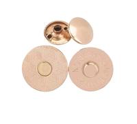 Magnetic Press Studs 10 Sets Metal Double Rivet Magnetic Clasps Buttons Fastener Bag Press Handbag Clothes DIY 14/18mm(Thin Gold,14mm)