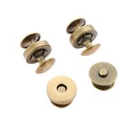 Magnetic Press Studs 10 Sets Metal Magnetic Snaps Double Rivet Clasps Buckles Leather Bag Purse Clothes Sewing Accessories(B 14MM)