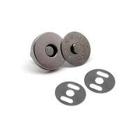 Magnetic Press Studs 20sets 14mm 18mm Round No Need Sewing Handbag Leather Shoulder Bag Purse Wallet Magnetic Snap(Gun Black,Diameter 14mm)