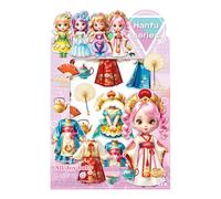 Magnetic Princess Dolls - Acrylic Dress Up Paper Doll Set, Bright Fashion Outfits | Creative Pretend Play Accessories, Children's Birthday Gift, Imaginative Activity, Color Match Fun