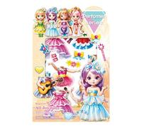Magnetic Princess Dolls - Acrylic Dress Up Paper Doll Set, Bright Fashion Outfits | Creative Pretend Play Accessories, Children's Birthday Gift, Imaginative Activity, Color Match Fun