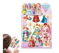 Magnetic Princess Dolls - Kids Magnet Dress Up Paper Doll Set, Bright Fashion Outfits, Creative Pretend Play Accessories | Children's Day Birthday Gift For Girls Imaginative Activity Color Match