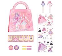 Magnetic Princess Dress-Up Book - Interactive Doll Set, Fashion Role Play, Portable Travel Kit, Educational Pretend Game, Engaging Learning Toy | Ideal Kids Improving Coordination Social Expression