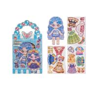 Magnetic Princess Dress Up Dolls Stickers, Children's Magnetic Costume Dolls, Imaginative Creating Gifts, Birthday Refrigera