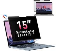 Magnetic Privacy Filter for 15 Inch Microsoft Surface Laptop 6/5/4/3/2/1, Removable Anti Glare Blue Light Laptop Privacy Screen Privacy Screen Privacy Screen Privacy Screen Black Security Private