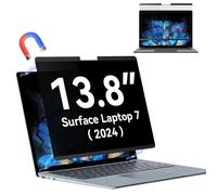 Magnetic Privacy Filter for Microsoft Surface Laptop 7 13.8 inch, Removable Blue Light Privacy Screen, Anti Glare Blue Light Laptop Film Black Security Private Protector
