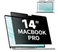 Magnetic Privacy Screen for 14 Inch MacBook Pro (2021-2024, M1, M2, M3, M4, Pro, Max), Removable Matte Laptop Privacy Screen Anti Glare Blue Light Filter, Anti-Spy for Mac 14.2'' Computer
