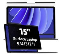 Magnetic Privacy Screen for 15 inch Surface Laptop 5/4/3/2/1, Removable Anti-Glare and Blue Light Filter, Surface Laptop Black Security Private Apy Block Protector