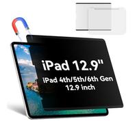 Magnetic Privacy Screen Protector Compatible with iPad Pro 12.9” 2018-2022 (6th/5th/4th/3rd Gen), Easy Install Shield Anti Glare Blue Light Spy Filter, Bubble-Free film Black Security Guard