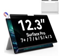 Magnetic Privacy Screen Protector for Microsoft Surface Pro 7+/7/6/5/4/3 - 12.3 In Reusable Surface Pro 7 Screen Protector Anti Glare Film, Anti Blue Light Filter, Removable Shield, Bubble Free Guard