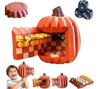 Magnetic Pumpkin Checkers Set, 3d Printing Gourd Pumpkin Chess Expansion Pack, With Checkers Board, Card Storage, Dice Storage And Boards, Fall Decor Board Game Gift (A)