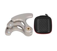 Magnetic Push Card Clicker Stress Relief Toy 3 Layer Metal Hand Fidget Slider for Office Home ADHD ADD Autism Zinc Alloy 4.5 x 5.8 x 1.5cm (Silver)