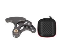 Magnetic Push Card Clicker Stress Relief Toy 3 Layer Metal Hand Fidget Slider for Office Home ADHD ADD Autism Zinc Alloy 4.5 x 5.8 x 1.5cm (Silver Black)