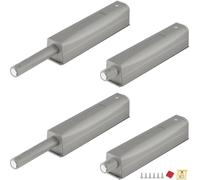 Magnetic Push Latch & Lock ZKRIOC 4 Pack Push to Open Door Latch Cabinet Hardware for Door Touch Latch and Catch Drawer Magnet Push Release Heavy Duty Tip on Closet Close Strong Pop Out