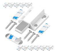 Magnetic Push Latches Without Nail Installation Tonitrui Push to Open Door Latch Magnetic Touch Latches Kitchen Door Push Release Latch for Cabinet Door Closure and Popping Open (White 12 Pack)