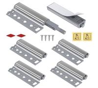 Magnetic Push Open Latches Jiayi 6 Pack Magnetic Push Latches Touch Close Catch Wardrobe Push to Open Catch for Kitchen Cabinet Closet Drawer Door Pop Out Closure