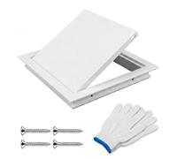 Magnetic Push-to-Open Access Panel 250x250mm Flush Fit Inspection Hatch Paintable Wall Door Ceiling Service Cover Conceals Pipes Meters HVAC Cables Renovation Projects(White,300x400mm)