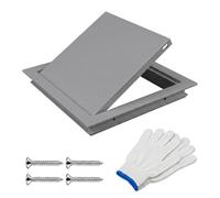 Magnetic Push-to-Open Access Panel 250x250mm Flush Fit Inspection Hatch Paintable Wall Door Ceiling Service Cover Conceals Pipes Meters HVAC Cables Renovation Projects(Gray,300x400mm)