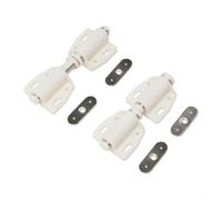 Magnetic Push to Open Latch 4pcs, Touch Catch for Cabinet Doors Wardrobe Cupboard, No Handle Required, Black(beige)