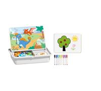 Magnetic Puzzle Blocks for Kids 3-6 Years - Durable Educational Toddler Toys, Magnetic Building Blocks for Boys & Girls, Early Learning Intelligence Toy (Dinosaur World)