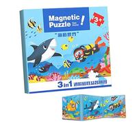 Magnetic Puzzle - Creative Shape Building Game, Travel Activity Set Strong Magnetics Tiles Cognitive Skills Imaginative Play | Magneticss Puzzles for Children, Learning, Preschool Education