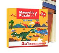 Magnetic Puzzle - Creative Shape Building Game, Travel Activity Set Strong Magnetics Tiles Cognitive Skills Imaginative Play | Magneticss Puzzles for Children, Learning, Preschool Education