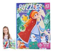 Magnetic Puzzle, Educational Travel Puzzle Book, Fun Learning Games for Boys and Girls on Road Trips, Car Rides, Birthdays, Activities, Kids, 11.22x8.46x0.39 inches