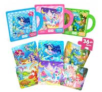 Magnetic Puzzle for Kids 3-8 - 36pcs Kid Travel Puzzle with Carry Handle | Girl and BoyTravel Jigsaw Puzzle Toys,Perfect Car and Plane Activities for Kids,Educational Learning Toy & Birthday Gift