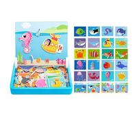 Magnetic Puzzle,Funny Double Sided Board Games | Portable Jigsaw Magnet Tabletop Toys,for Toddler Girls Kids Preschool Road Trip Car Airplane Travel Playroom Birthday Holiday