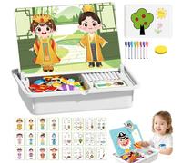 Magnetic Puzzle Learning Building Block Toys - Facial Show,Magnetic Puzzle and Building Blocks STEM Toys,MagneticPuzzle Faces for Toddlers,Educational Facial Expression Learning Puzzles for Kids (E)