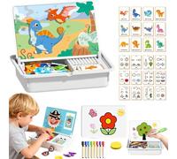 Magnetic Puzzle Learning Building Block Toys, Magnetic Puzzles for Toddlers 3-5 Faces, Magnetic Dress Up Puzzles for Kids, Double-Sided Creation, Enhances Creativity, Portable & Easy Storage (#F)