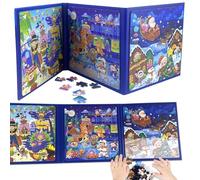 Magnetic Puzzle,Magnetic Puzzle Book,Toddler Puzzle,Magnetic Puzzles for 3 Year Olds,42/49/56 PiecesTravel Puzzles Games,Travel Toys for Toddlers on Plane,Magnet Puzzles for Kids Birthday Present