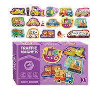 Magnetic Puzzle,Magnetic Sorting Puzzles - Traffic Theme Educational Kids Learning Toys,for Age 3-6 Years Children Travel Car Plane Kindergarten Nursery Table Learning Study
