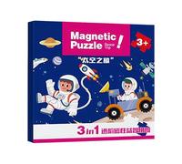 Magnetic Puzzle, Portable Storage Board, 18x18x2cm, Toddler Animal Puzzles, Children Travel Activity Toys Games, Educational Parent Child Interaction Toy, For Learning Play