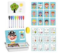 Magnetic Puzzle,Preschool Toy Face Jigsaw Puzzle Drawing Board - Educational STEM Learning Fine Motor for Kids Toddler Ages 3-6 Preschool School Classroom Home Car Trip Airplane Travel Birthday