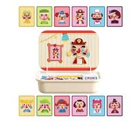 Magnetic Puzzle Toy | Wood Magnet Puzzle Board Game With Storage Box - Educational Learning Toy for Ages 3-6 Children Toddler Kid Girls Boys