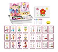 Magnetic Puzzles - Double Sided Game, Educational Puzzle Toys, Interactive Learning Set, Magnetic Dress-Up Dolls | Fun Brain Activity for Children Boys Girls Indoor Party Birthday School Classroom