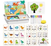 Magnetic Puzzles Face Dress Up Travel Game Double Side Preschool Educational Learning Toy for Kids,Educational and Learning,Petit Collage Funny Face Magnetic Travel Play Set,Portable Easy Storage (C)