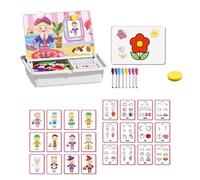 Magnetic Puzzles Face Dress Up Travel Game Double Side Preschool Educational Learning Toy for Kids, magnetic dress up puzzle, Enhances Creativity and Learning Portable (COLOR-C)