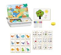 Magnetic Puzzles Face Dress Up Travel Game Double Side Preschool Educational Learning Toy for Kids, magnetic dress up puzzle, Enhances Creativity and Learning Portable (COLOR-D)